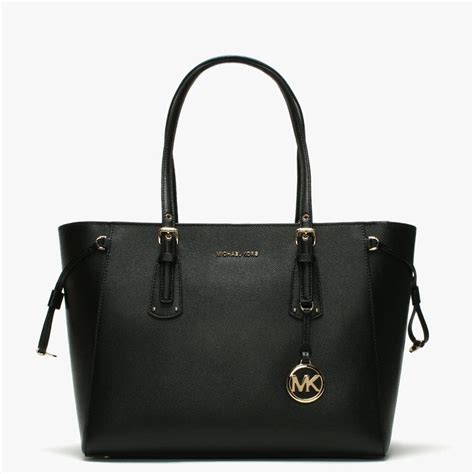 matte black michael kors purse|michael kors black tote purse.